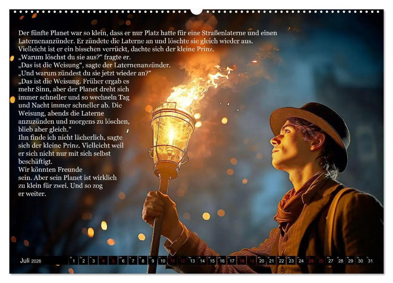 Bild: 9783457512661 | Die Reise des kleinen Prinzen (Wandkalender 2026 DIN A2 quer),...