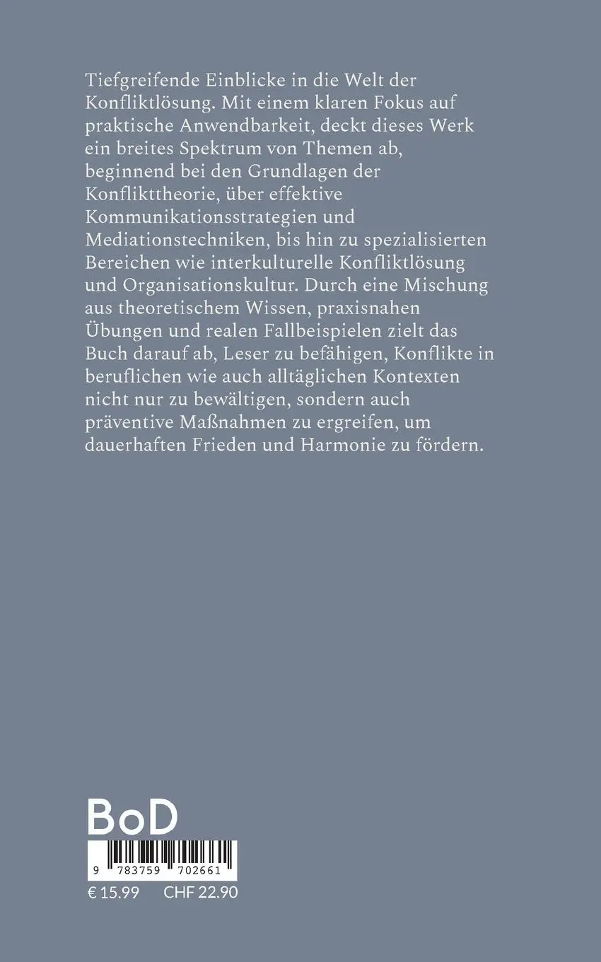 Rückseite: 9783759702661 | Verständnis: Der Weg zur Konfliktlösung | Jürgen Waffner | Taschenbuch
