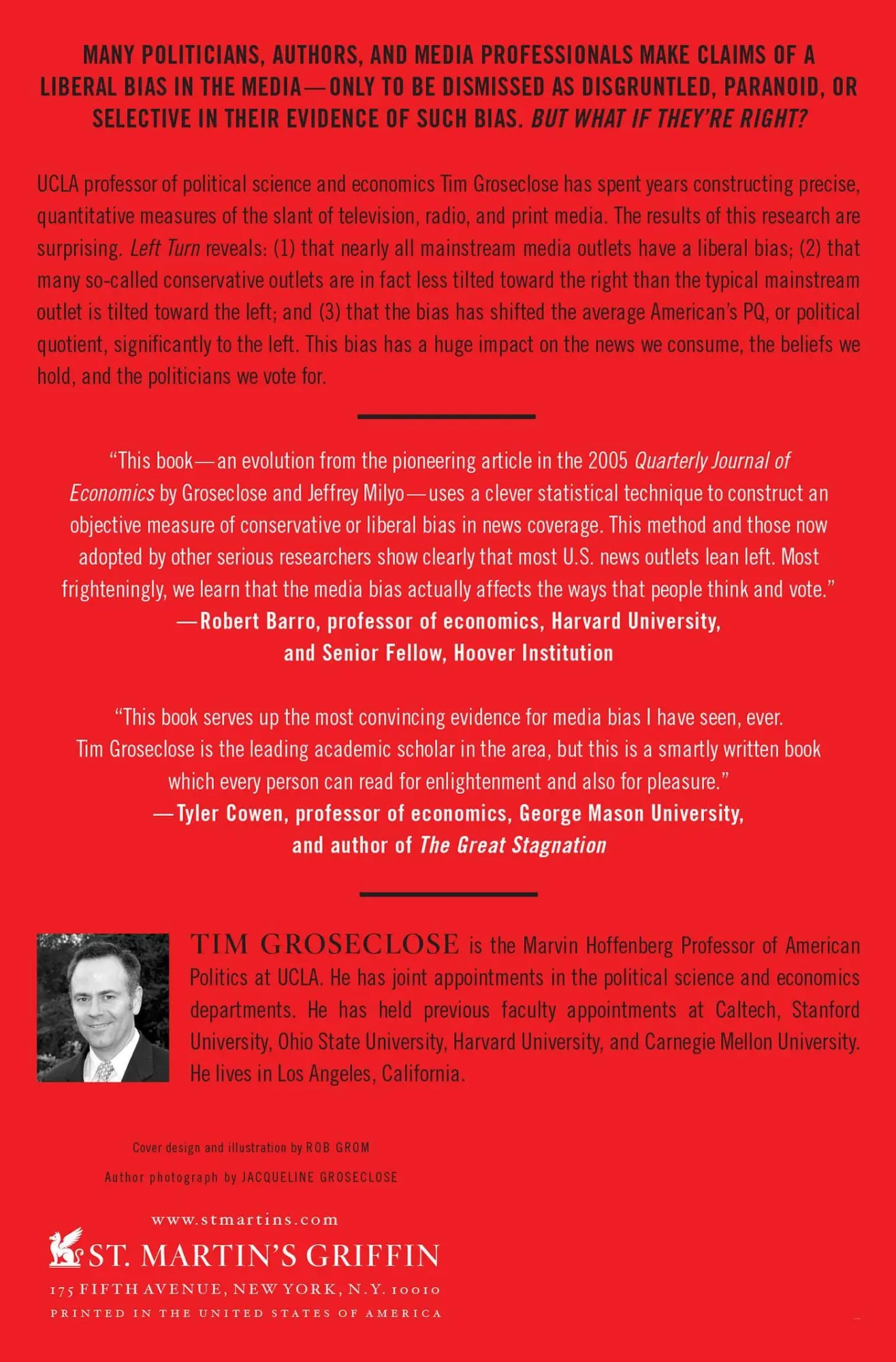 Rückseite: 9781250002761 | Left Turn | How Liberal Media Bias Distorts the American Mind | Buch