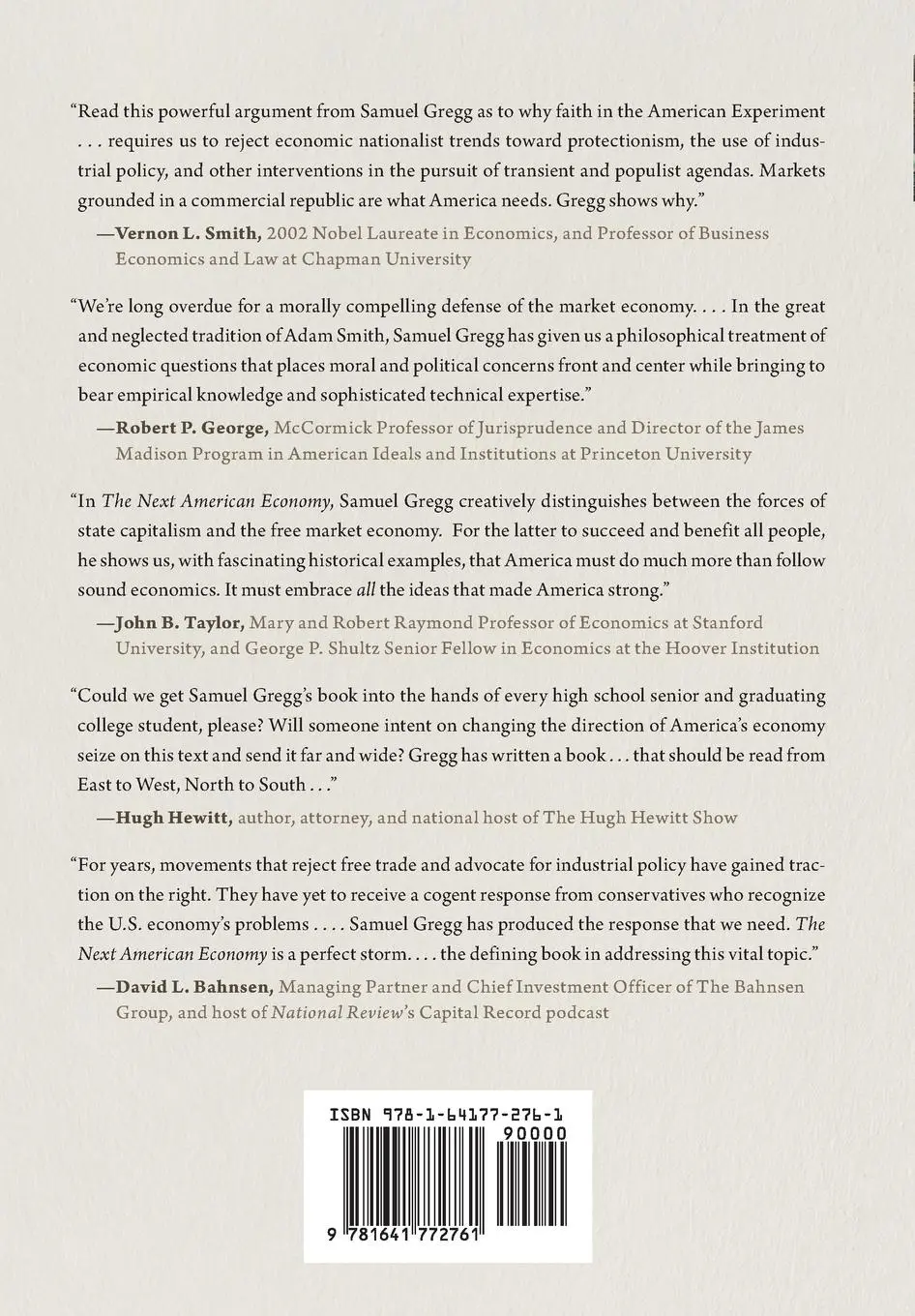 Rückseite: 9781641772761 | The Next American Economy | Samuel Gregg | Buch | Gebunden | Englisch