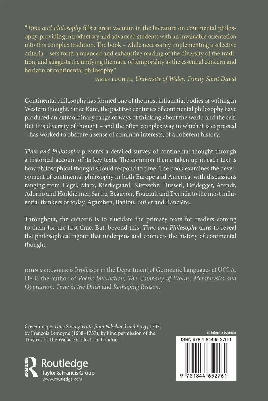 Rückseite: 9781844652761 | Time and Philosophy | A History of Continental Thought | John Mccumber