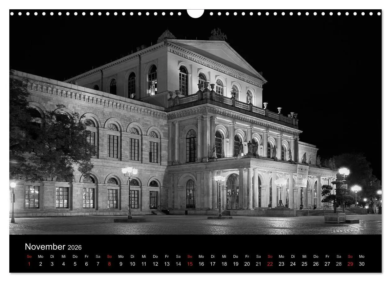 Bild: 9783516142761 | Hannover Monochrome Impressionen (Wandkalender 2026 DIN A3 quer),...