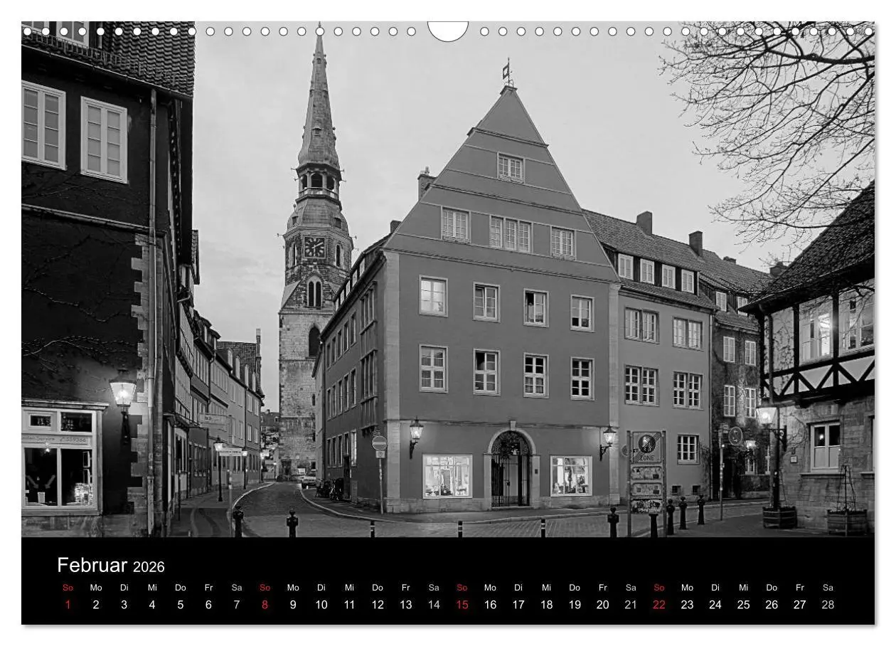 Bild: 9783516142761 | Hannover Monochrome Impressionen (Wandkalender 2026 DIN A3 quer),...
