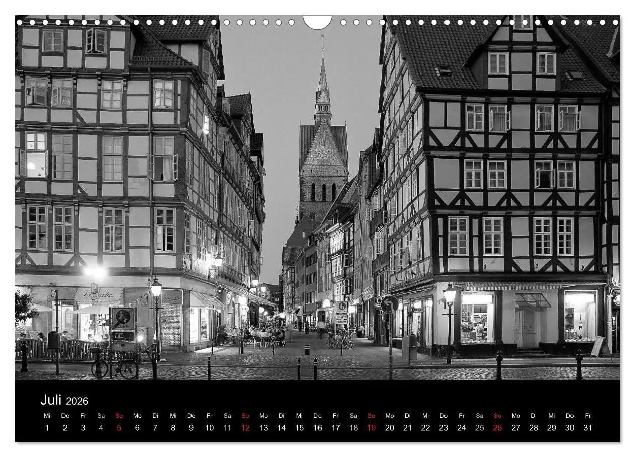 Bild: 9783516142761 | Hannover Monochrome Impressionen (Wandkalender 2026 DIN A3 quer),...