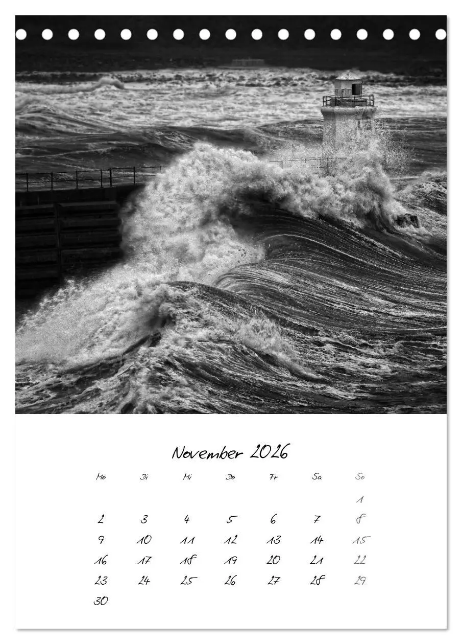 Bild: 9783516452761 | Schottland Monochrom (Tischkalender 2026 DIN A5 hoch), CALVENDO...