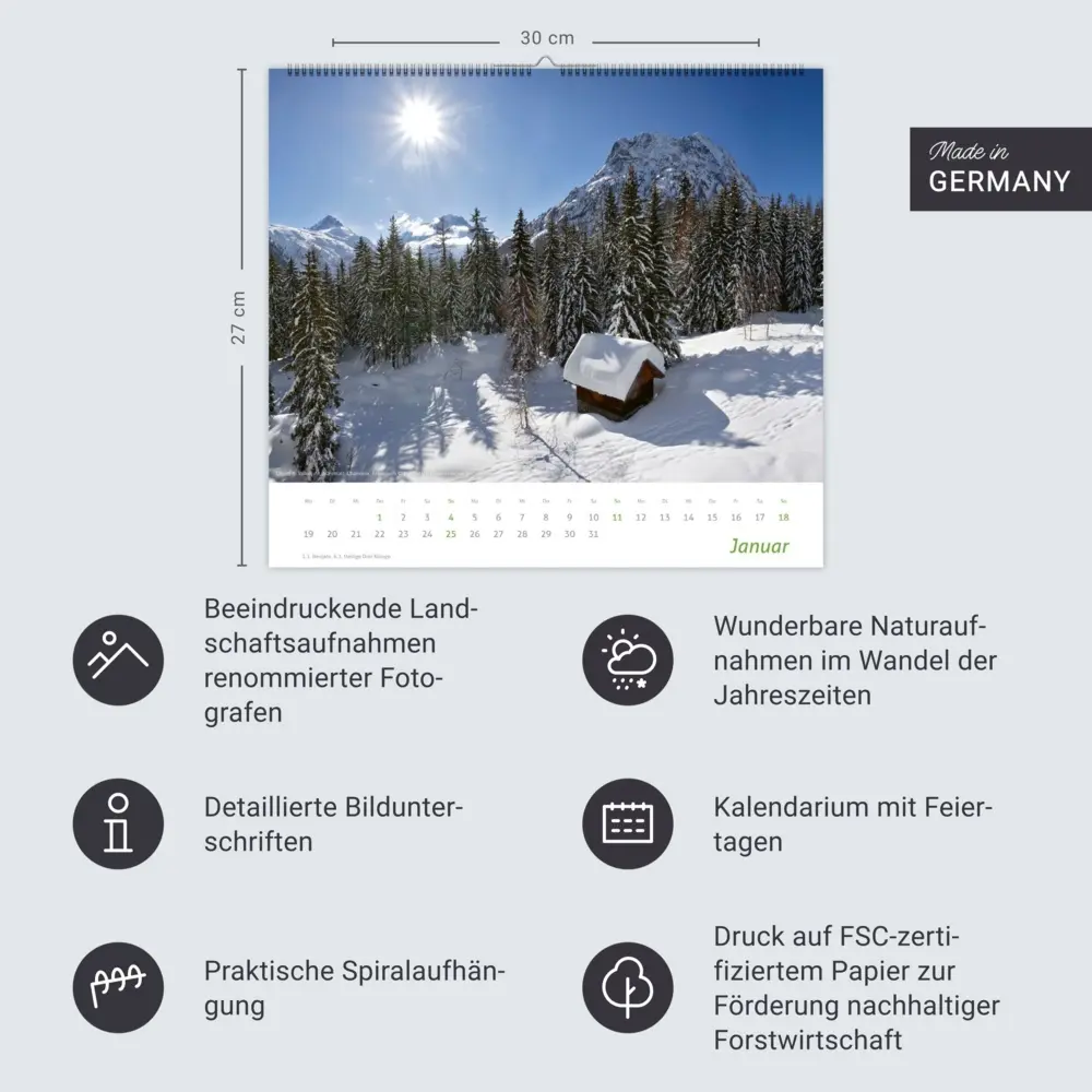 Bild: 9783756412761 | times&amp;more Alpen Bildkalender 2026 | Heye | Kalender | Spiralbindung