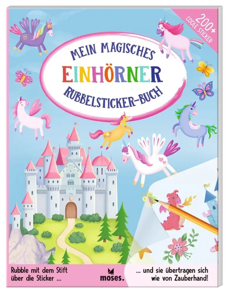 Cover: 9783964552761 | Mein magisches Rubbelsticker-Buch Einhörner | Eve Robertson | Buch