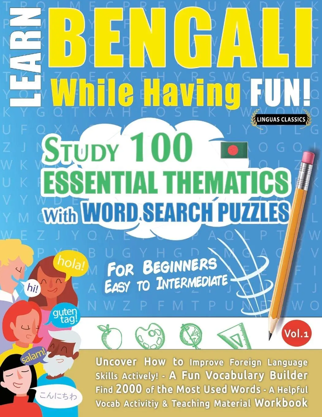 Cover: 9798349012761 | LEARN BENGALI WHILE HAVING FUN! - FOR BEGINNERS | Linguas Classics