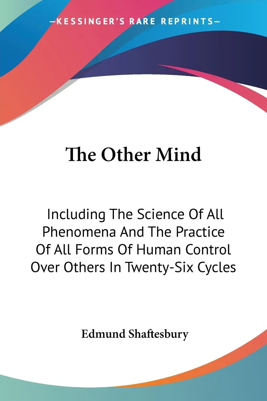 Cover: 9781428602861 | The Other Mind | Edmund Shaftesbury | Taschenbuch | Englisch | 2006