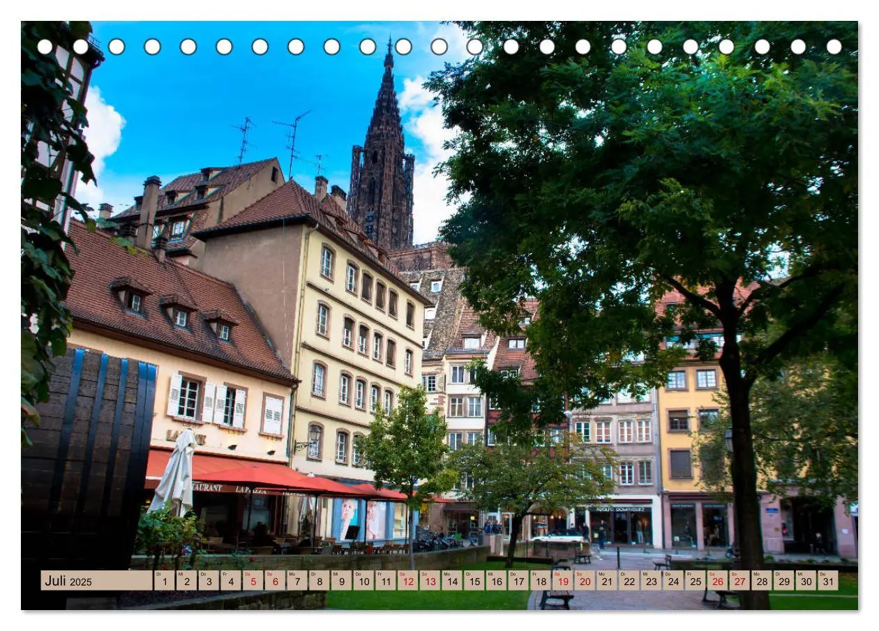 Bild: 9783435402861 | Zauberhaftes Straßburg (Tischkalender 2025 DIN A5 quer), CALVENDO...