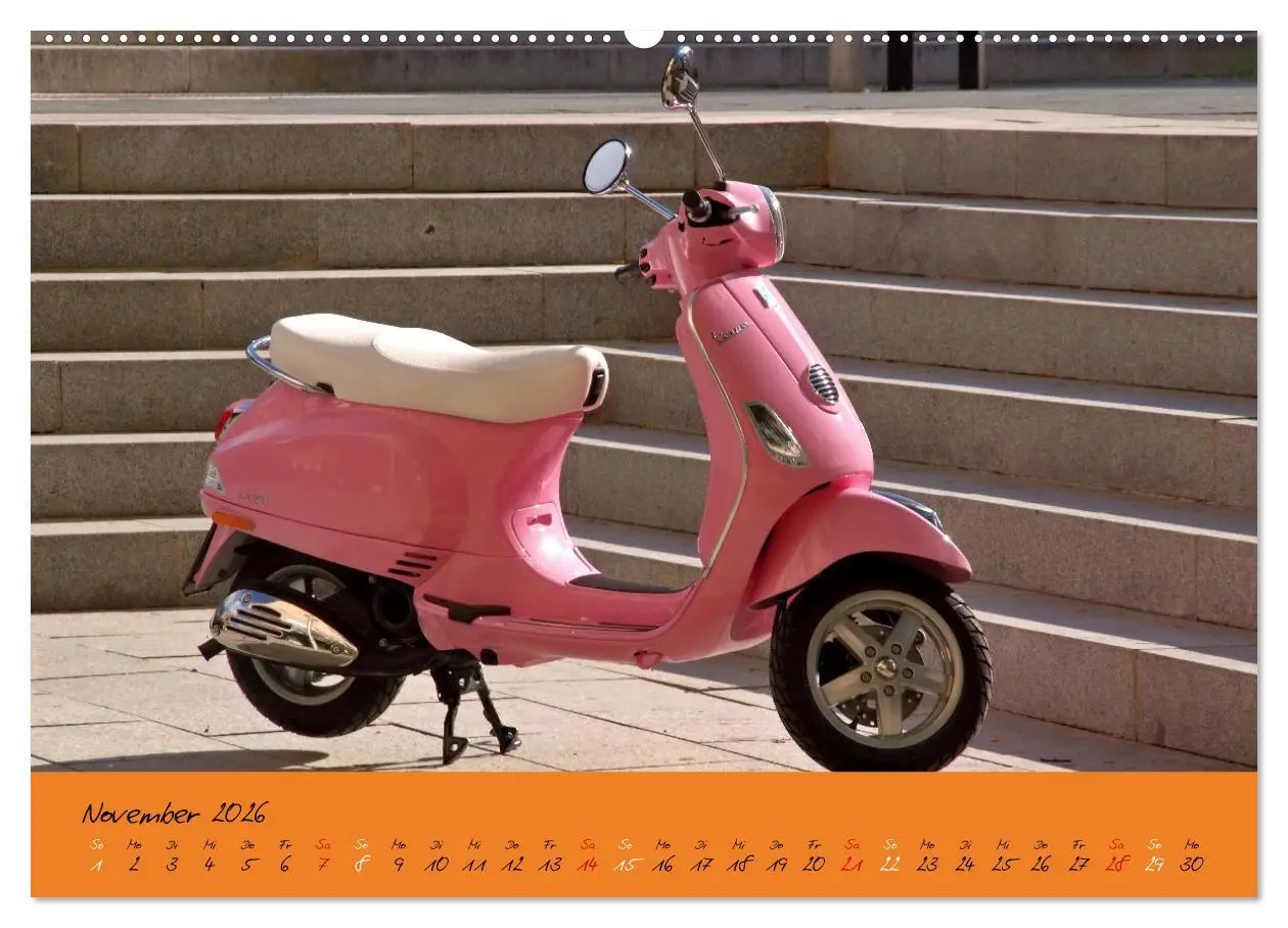 Bild: 9783457592861 | Vespa Liebe (Wandkalender 2026 DIN A2 quer), CALVENDO Monatskalender