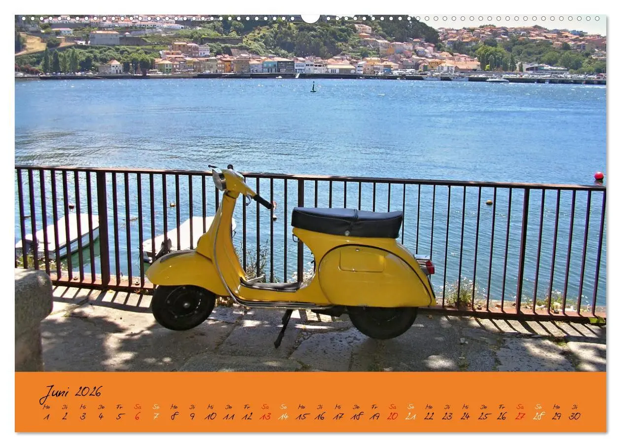 Bild: 9783457592861 | Vespa Liebe (Wandkalender 2026 DIN A2 quer), CALVENDO Monatskalender