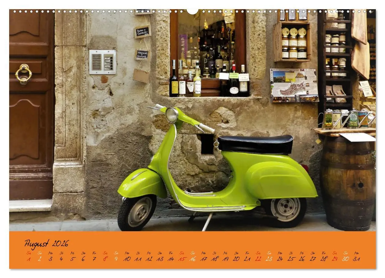 Bild: 9783457592861 | Vespa Liebe (Wandkalender 2026 DIN A2 quer), CALVENDO Monatskalender