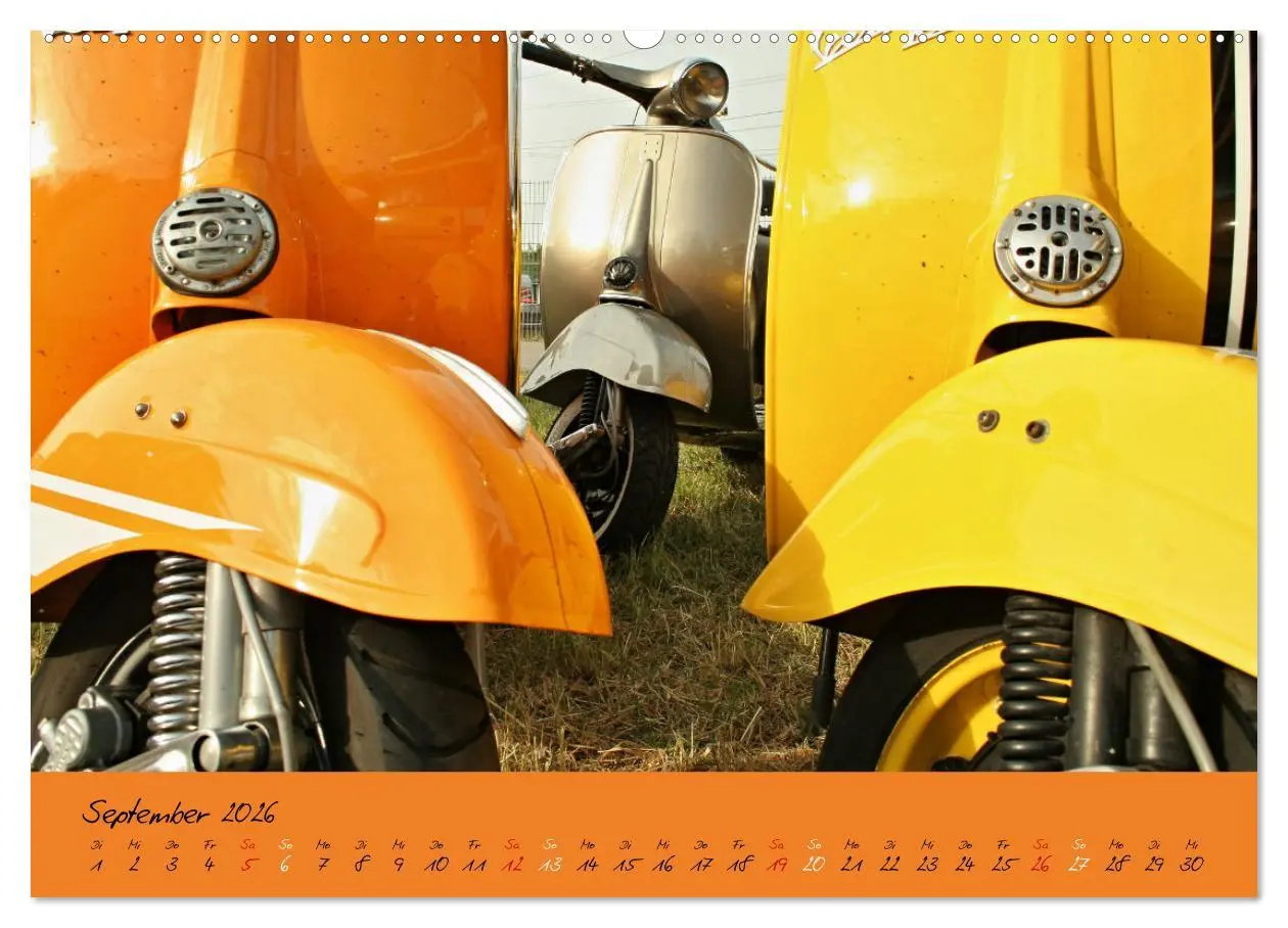 Bild: 9783457592861 | Vespa Liebe (Wandkalender 2026 DIN A2 quer), CALVENDO Monatskalender