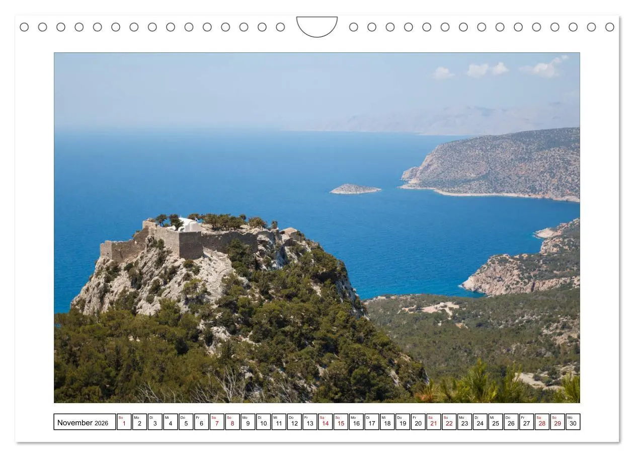Bild: 9783457802861 | Rhodos, eine Sonneninsel (Wandkalender 2026 DIN A4 quer), CALVENDO...