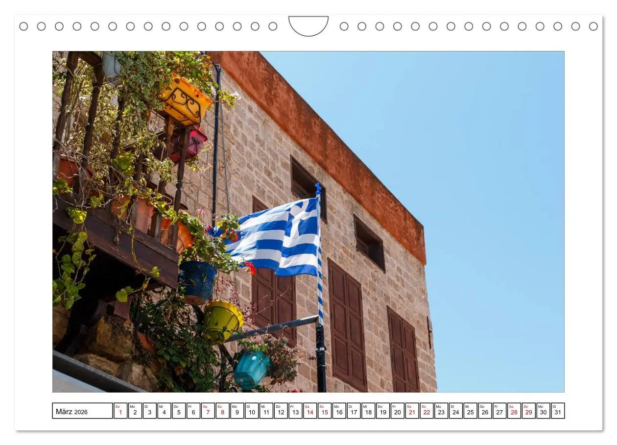 Bild: 9783457802861 | Rhodos, eine Sonneninsel (Wandkalender 2026 DIN A4 quer), CALVENDO...