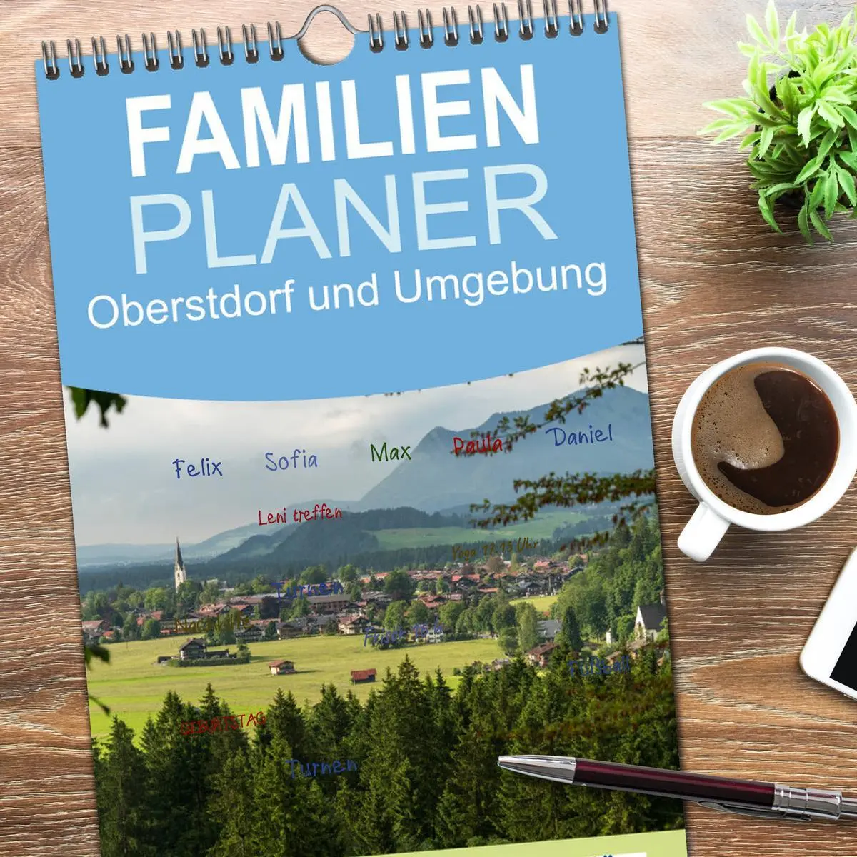 Bild: 9783516512861 | Familienplaner 2026 - Oberstdorf und Umgebung mit 5 Spalten...