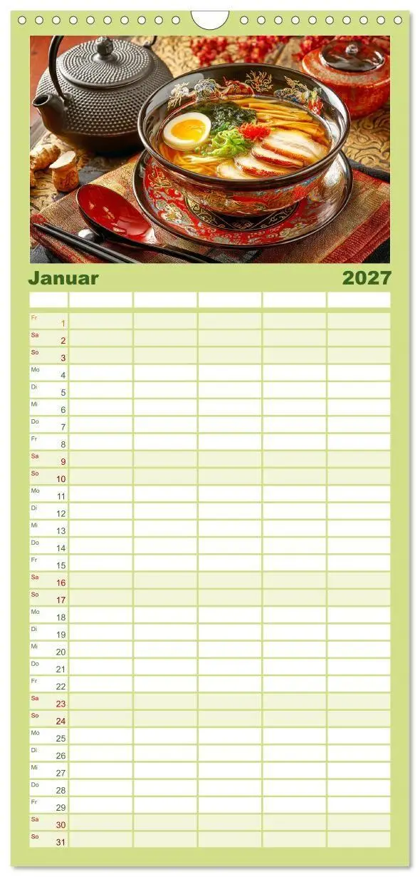 Bild: 9783516822861 | Familienplaner 2027 - Genussmomente. Streifzug durch die japanische...