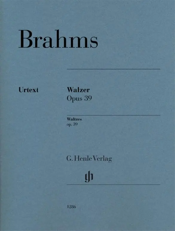 Cover: 9790201812861 | Brahms, Johannes - Waltzes op. 39 | Instrumentation: Piano solo | Buch