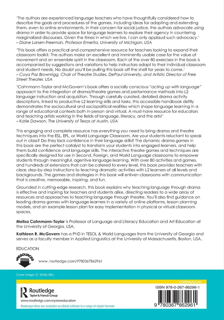Rückseite: 9780367862961 | Enlivening Instruction with Drama and Improv | Cahnmann-Taylor (u. a.)