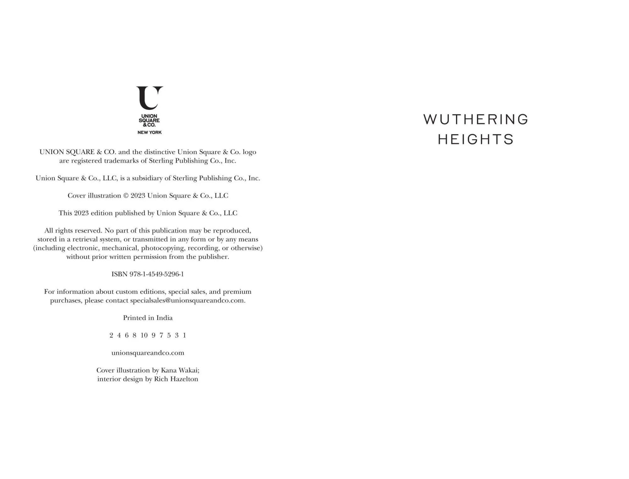Bild: 9781454952961 | Wuthering Heights (Special Edition) | Emily Brontë | Buch | Englisch