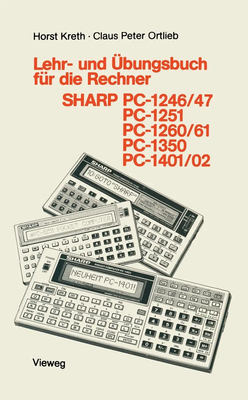 Cover: 9783528242961 | Lehr- und Übungsbuch für die Rechner SHARP PC-1246/47, PC-1251,...
