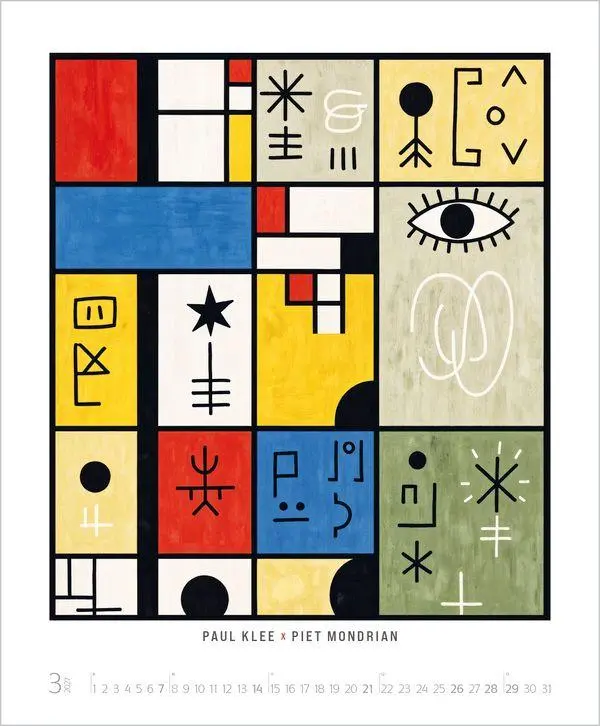 Bild: 9783819302961 | REMIX - KI mischt große Kunst 2027 | Verlag Korsch | Kalender | 14 S.