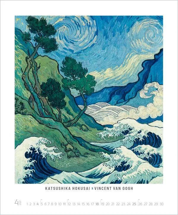 Bild: 9783819302961 | REMIX - KI mischt große Kunst 2027 | Verlag Korsch | Kalender | 14 S.