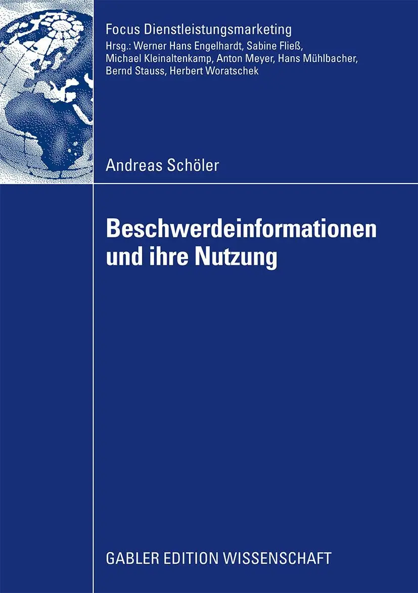 Cover: 9783834912961 | Beschwerdeinformationen und Ihre Nutzung | Andreas Schöler | Buch
