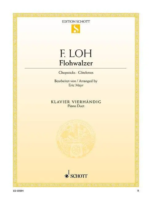 Cover: 9790001202961 | Chopsticks | Klavier 4-händig. | Eric Mayr | Taschenbuch | Buch | 2016