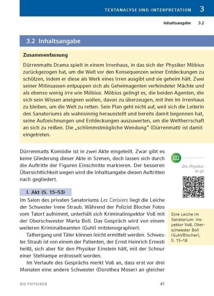 Bild: 9783129303061 | Die Physiker von Friedrich Dürrenmatt - Textanalyse und Interpretation