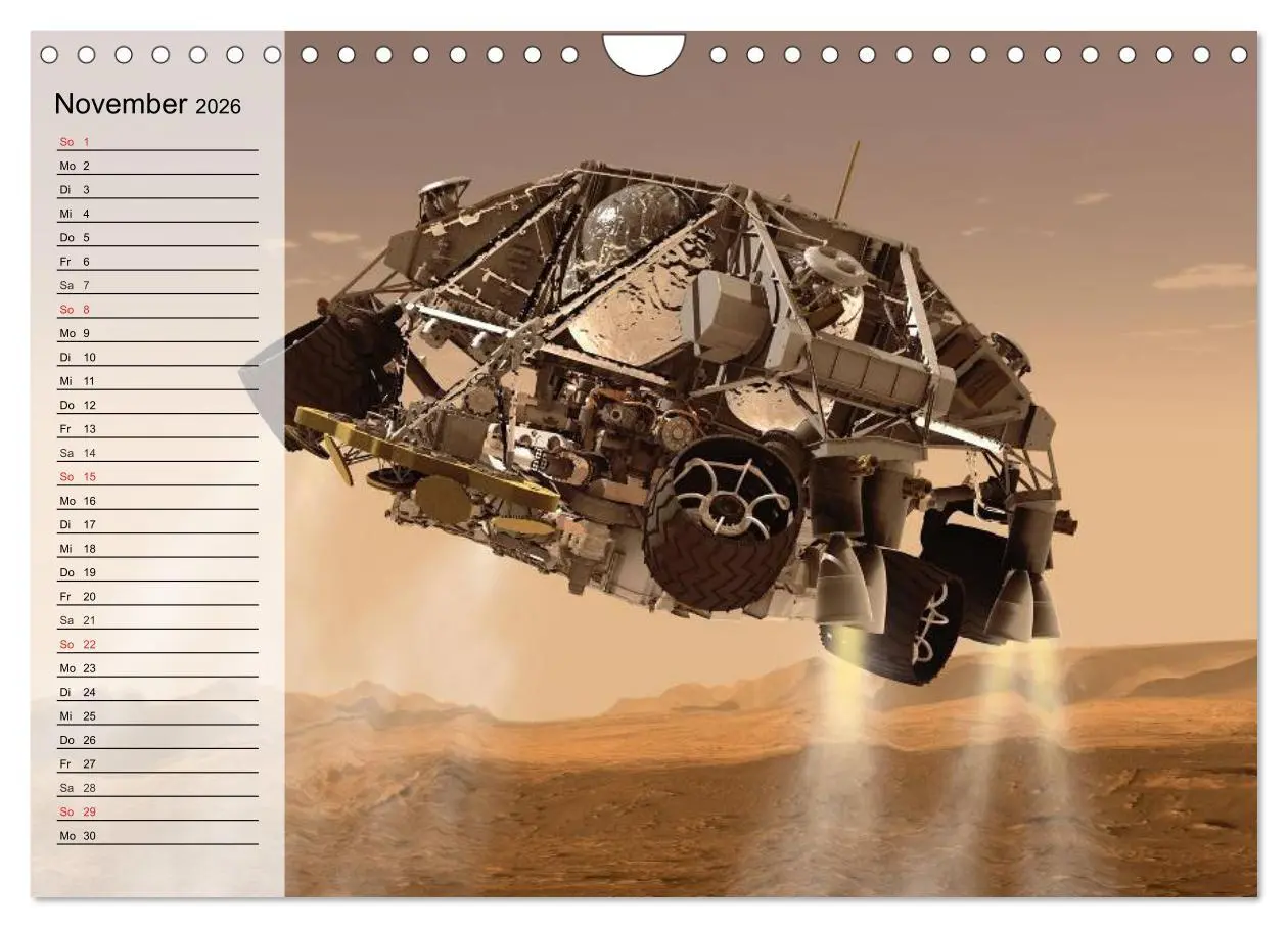 Bild: 9783516013061 | Missionen im Weltall (Wandkalender 2026 DIN A4 quer), CALVENDO...