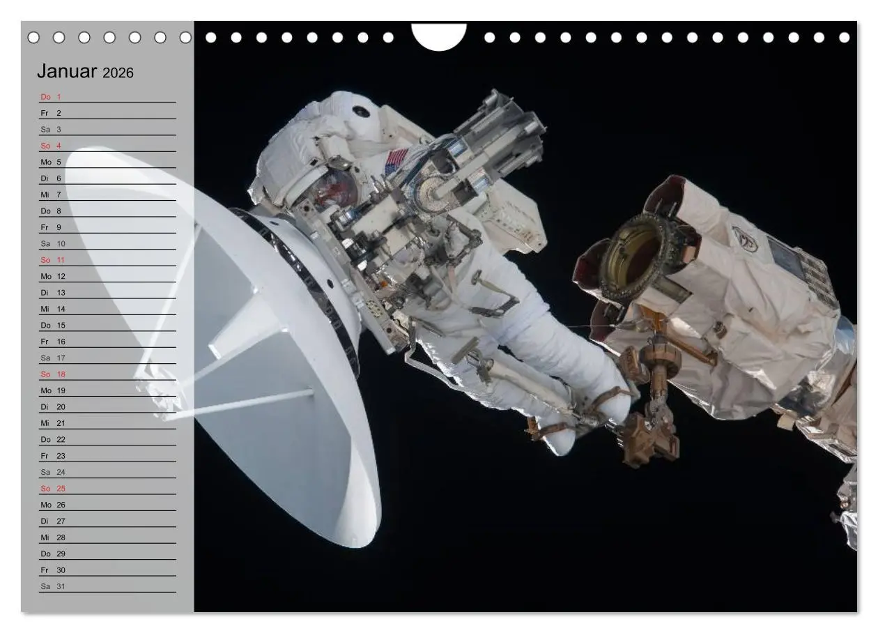 Bild: 9783516013061 | Missionen im Weltall (Wandkalender 2026 DIN A4 quer), CALVENDO...