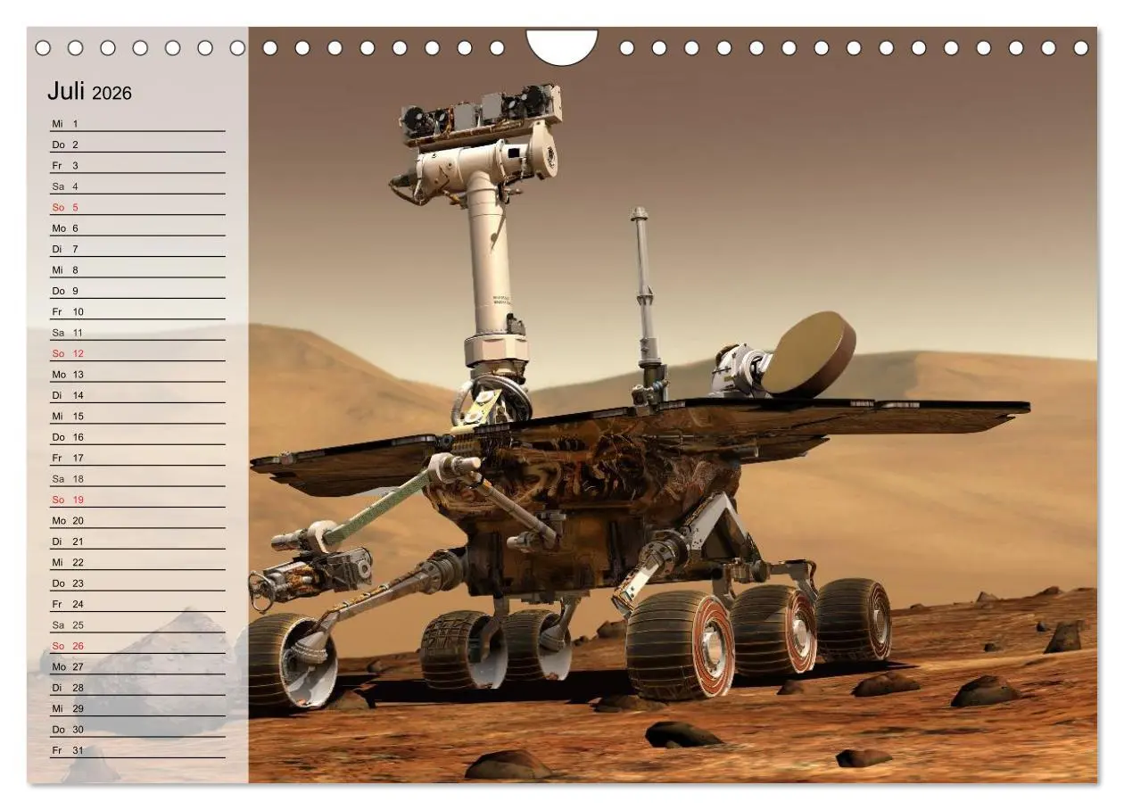 Bild: 9783516013061 | Missionen im Weltall (Wandkalender 2026 DIN A4 quer), CALVENDO...