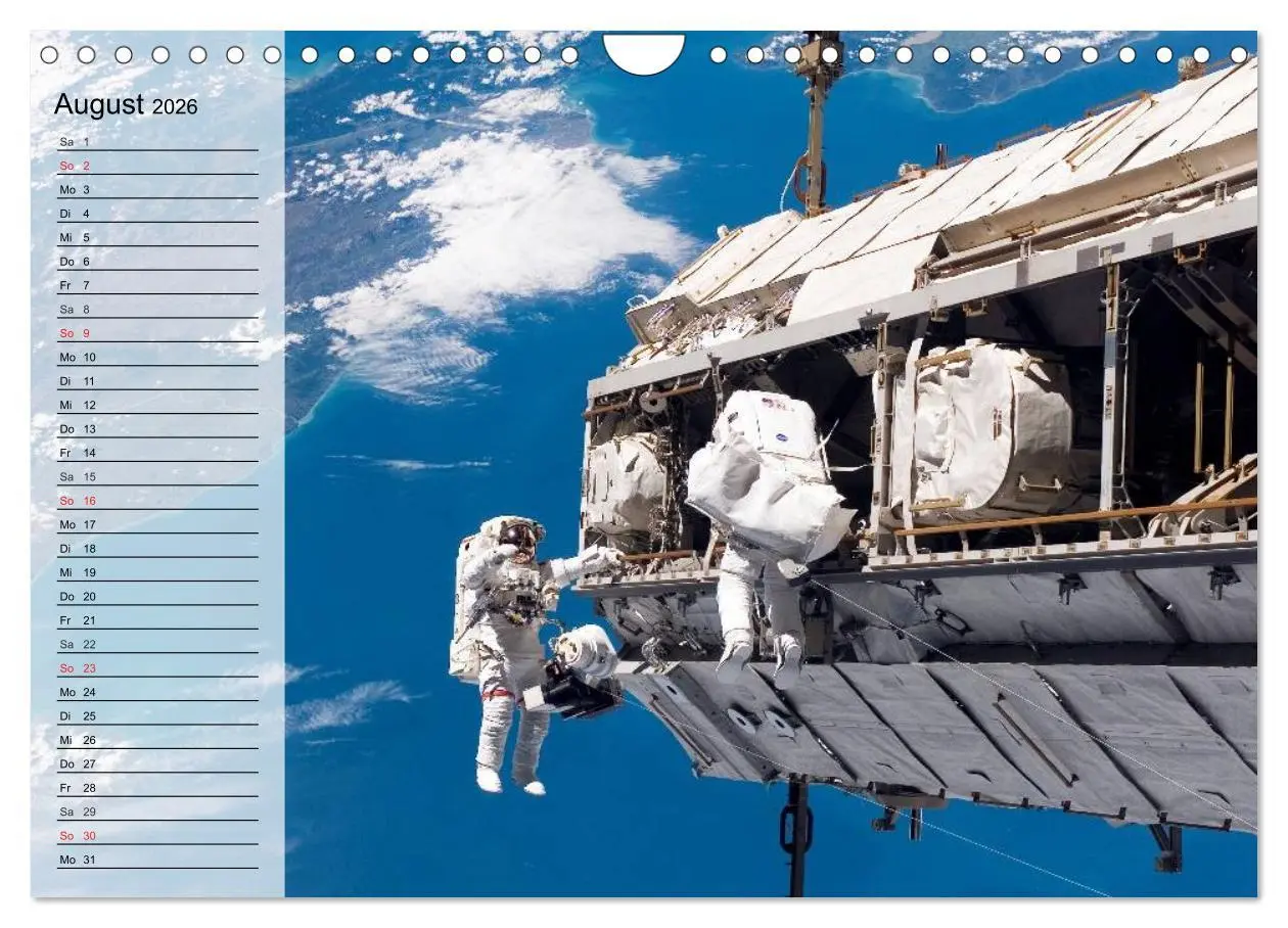 Bild: 9783516013061 | Missionen im Weltall (Wandkalender 2026 DIN A4 quer), CALVENDO...