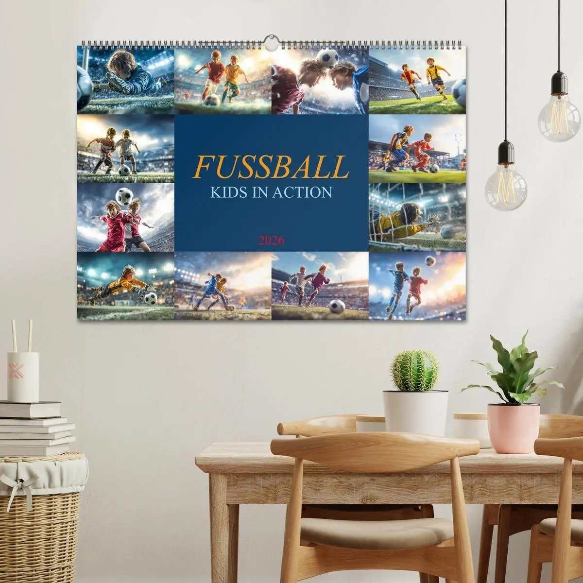 Bild: 9783516703061 | Fussball - Kids in Action (Wandkalender 2026 DIN A2 quer), CALVENDO...