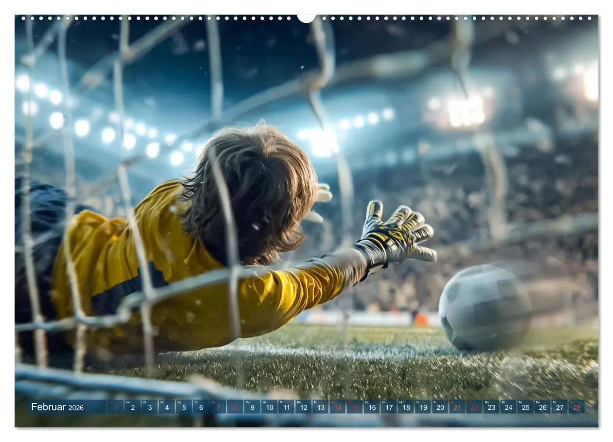 Bild: 9783516703061 | Fussball - Kids in Action (Wandkalender 2026 DIN A2 quer), CALVENDO...