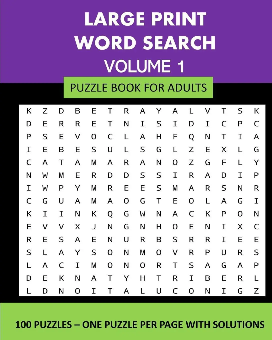 Cover: 9781034903161 | Large Print Word Search Puzzle Book For Adults Volume 1 | Publishing