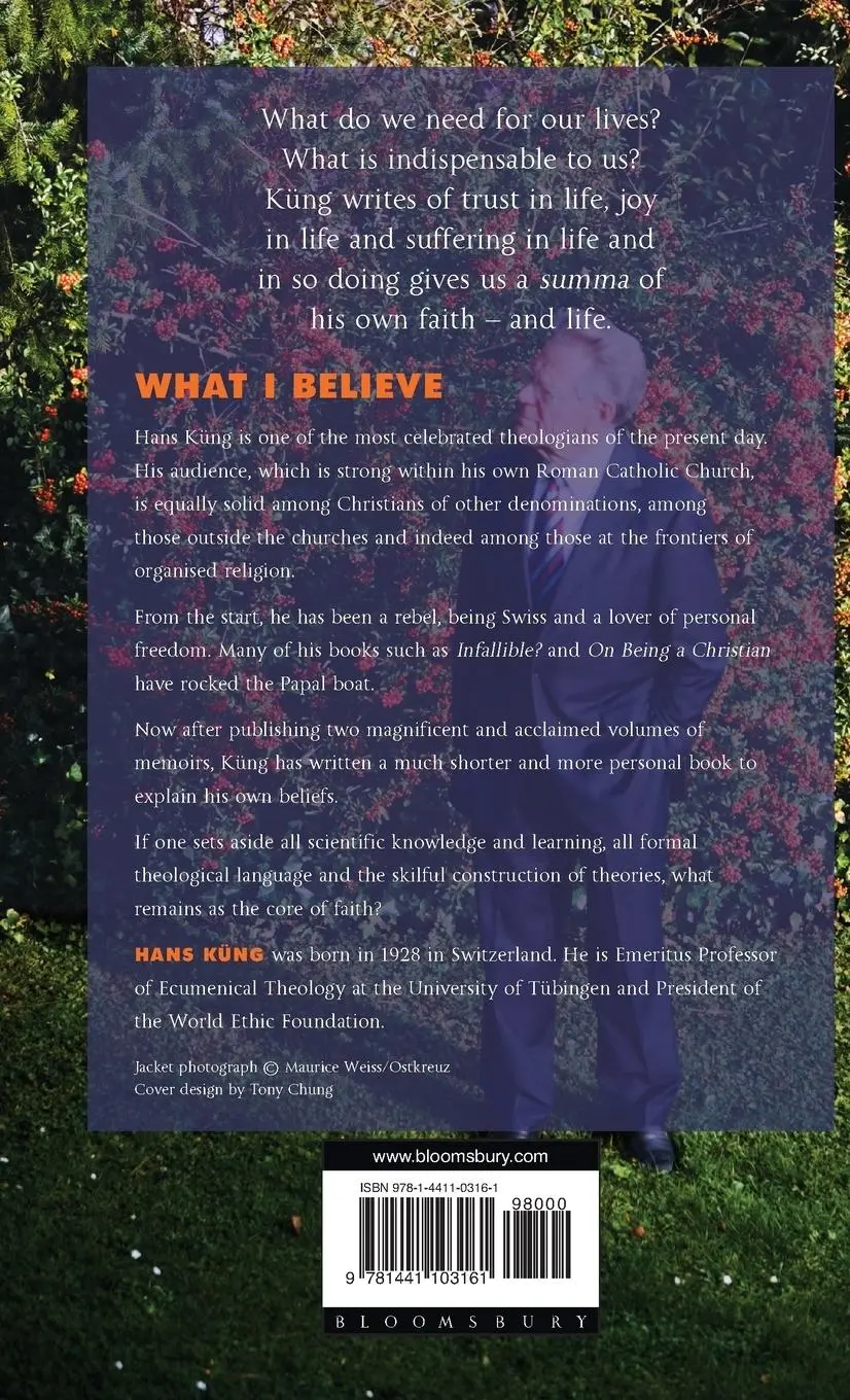 Rückseite: 9781441103161 | What I Believe | Hans Küng | Buch | Gebunden | Englisch | 2010