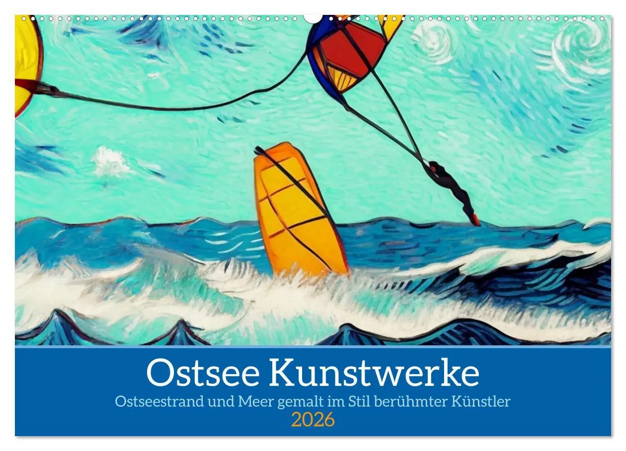 Cover: 9783457533161 | Ostsee Kunstwerke (Wandkalender 2026 DIN A2 quer), CALVENDO...