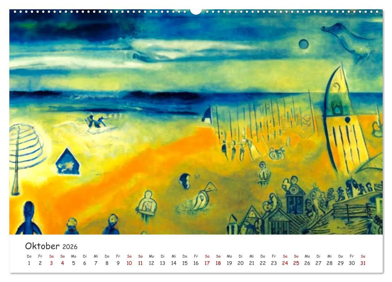 Bild: 9783457533161 | Ostsee Kunstwerke (Wandkalender 2026 DIN A2 quer), CALVENDO...