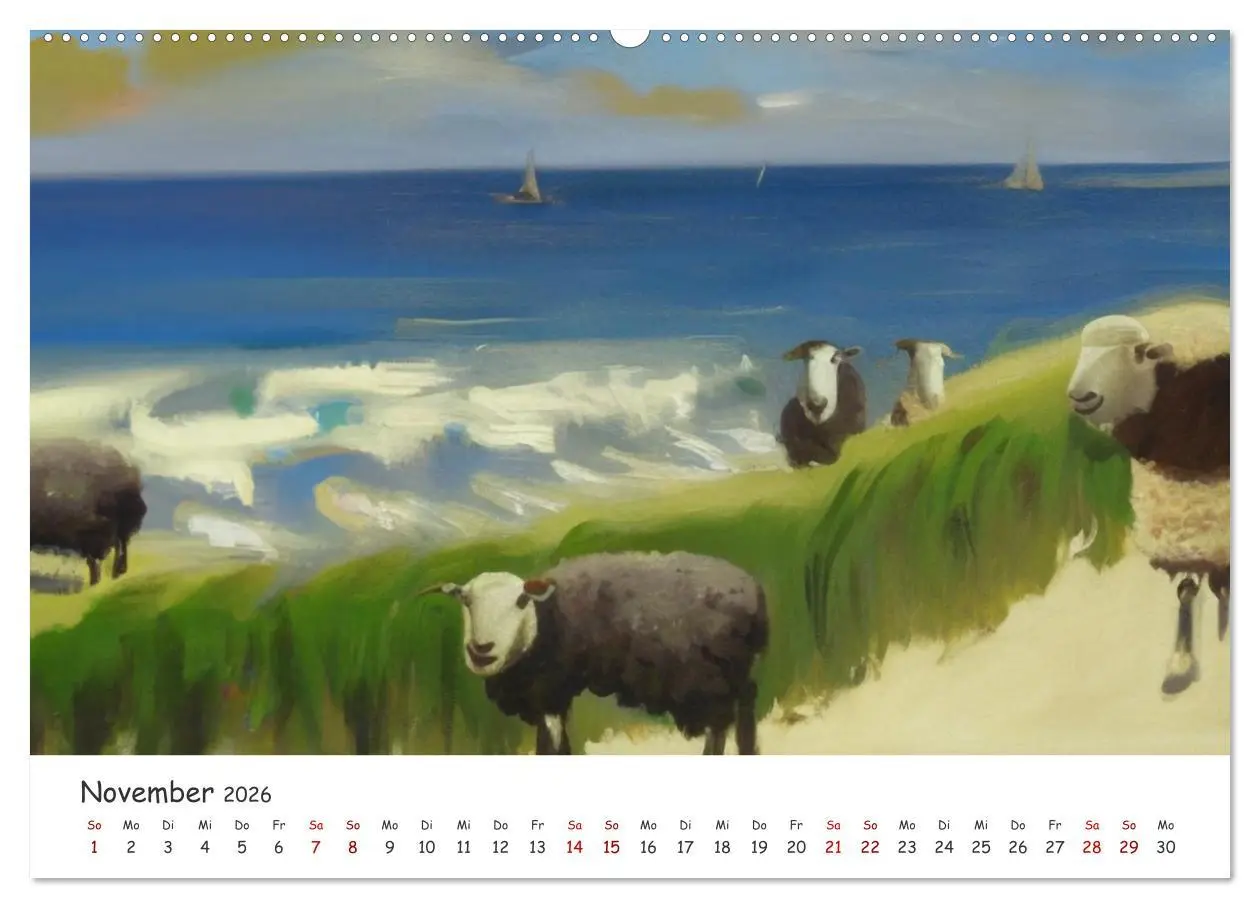 Bild: 9783457533161 | Ostsee Kunstwerke (Wandkalender 2026 DIN A2 quer), CALVENDO...