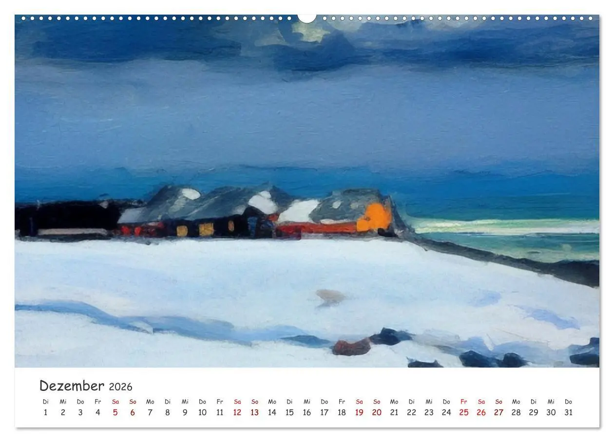 Bild: 9783457533161 | Ostsee Kunstwerke (Wandkalender 2026 DIN A2 quer), CALVENDO...
