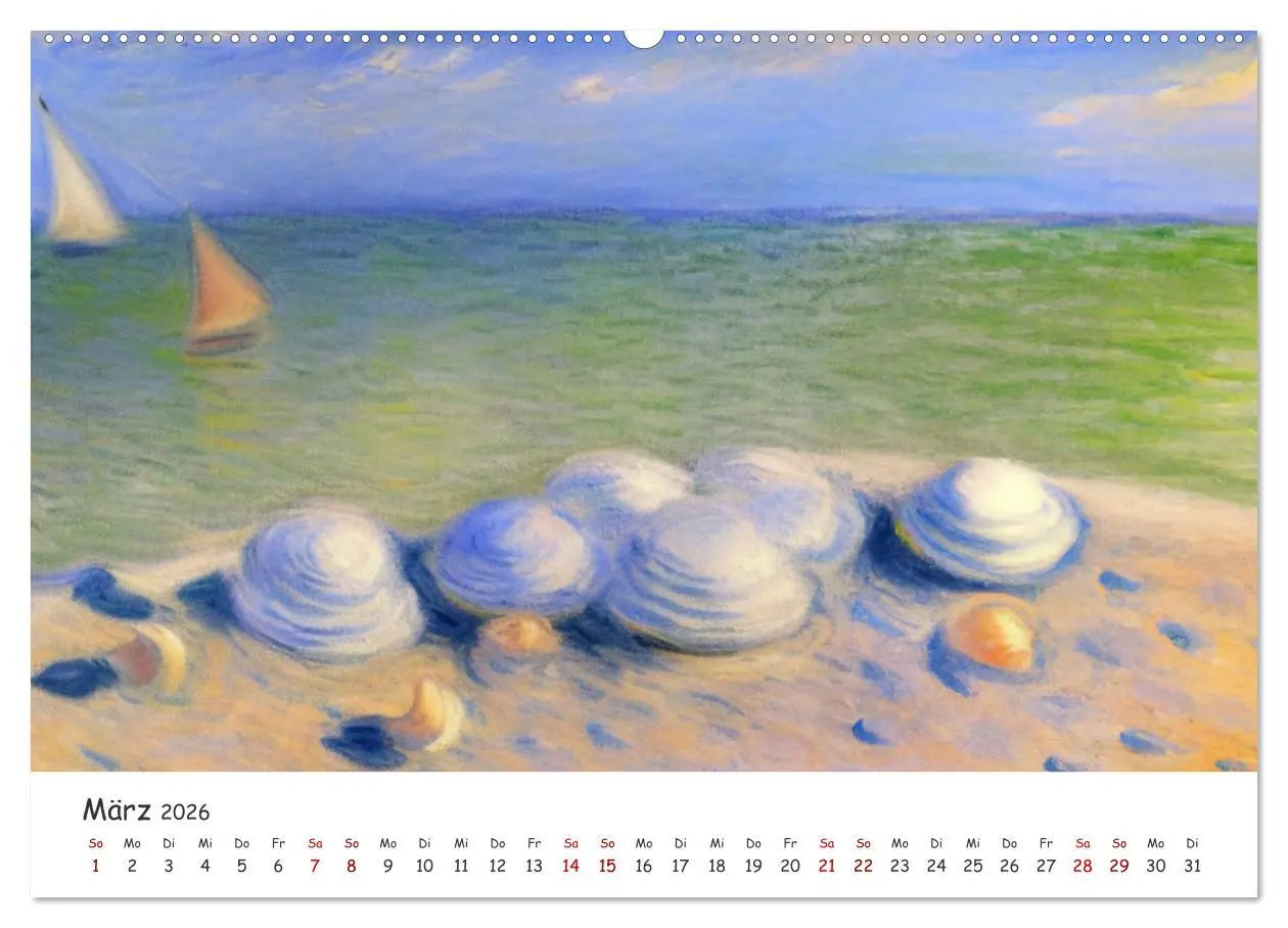 Bild: 9783457533161 | Ostsee Kunstwerke (Wandkalender 2026 DIN A2 quer), CALVENDO...