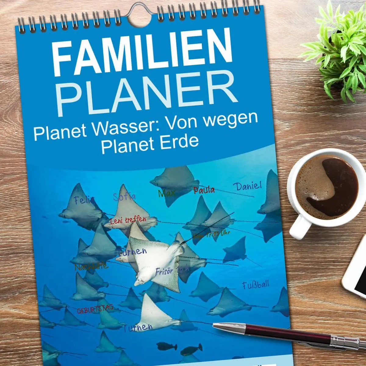 Bild: 9783516623161 | Familienplaner 2026 - Planet Wasser: Von wegen Planet Erde mit 5...
