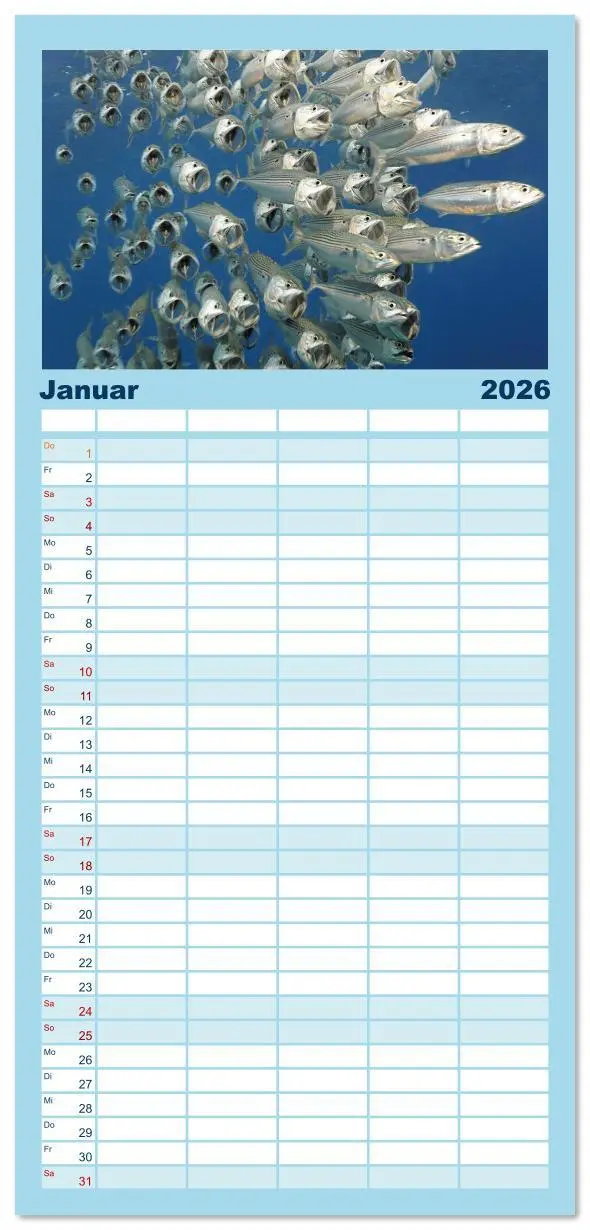 Bild: 9783516623161 | Familienplaner 2026 - Planet Wasser: Von wegen Planet Erde mit 5...