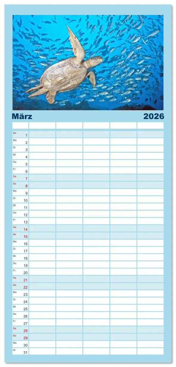 Bild: 9783516623161 | Familienplaner 2026 - Planet Wasser: Von wegen Planet Erde mit 5...