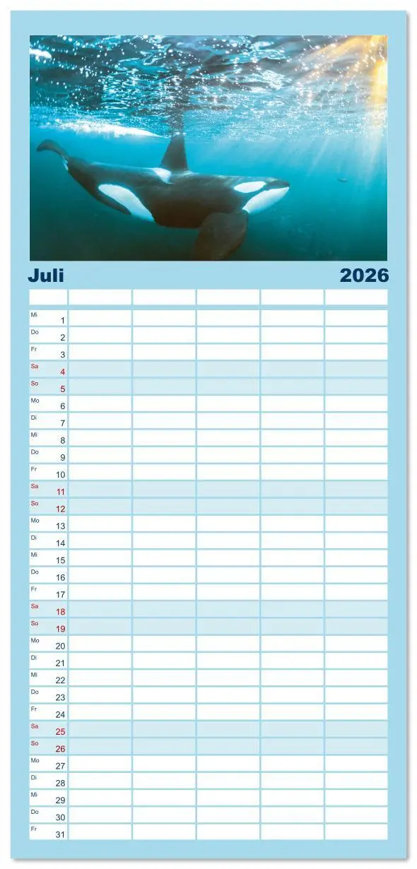 Bild: 9783516623161 | Familienplaner 2026 - Planet Wasser: Von wegen Planet Erde mit 5...