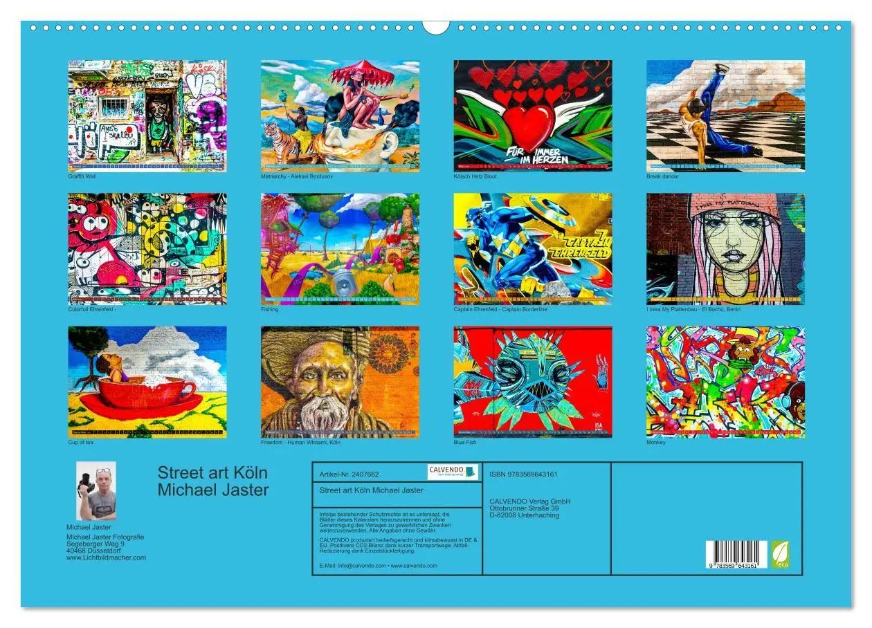 Bild: 9783569643161 | Street art Köln Michael Jaster (Wandkalender 2027 DIN A2 quer),...