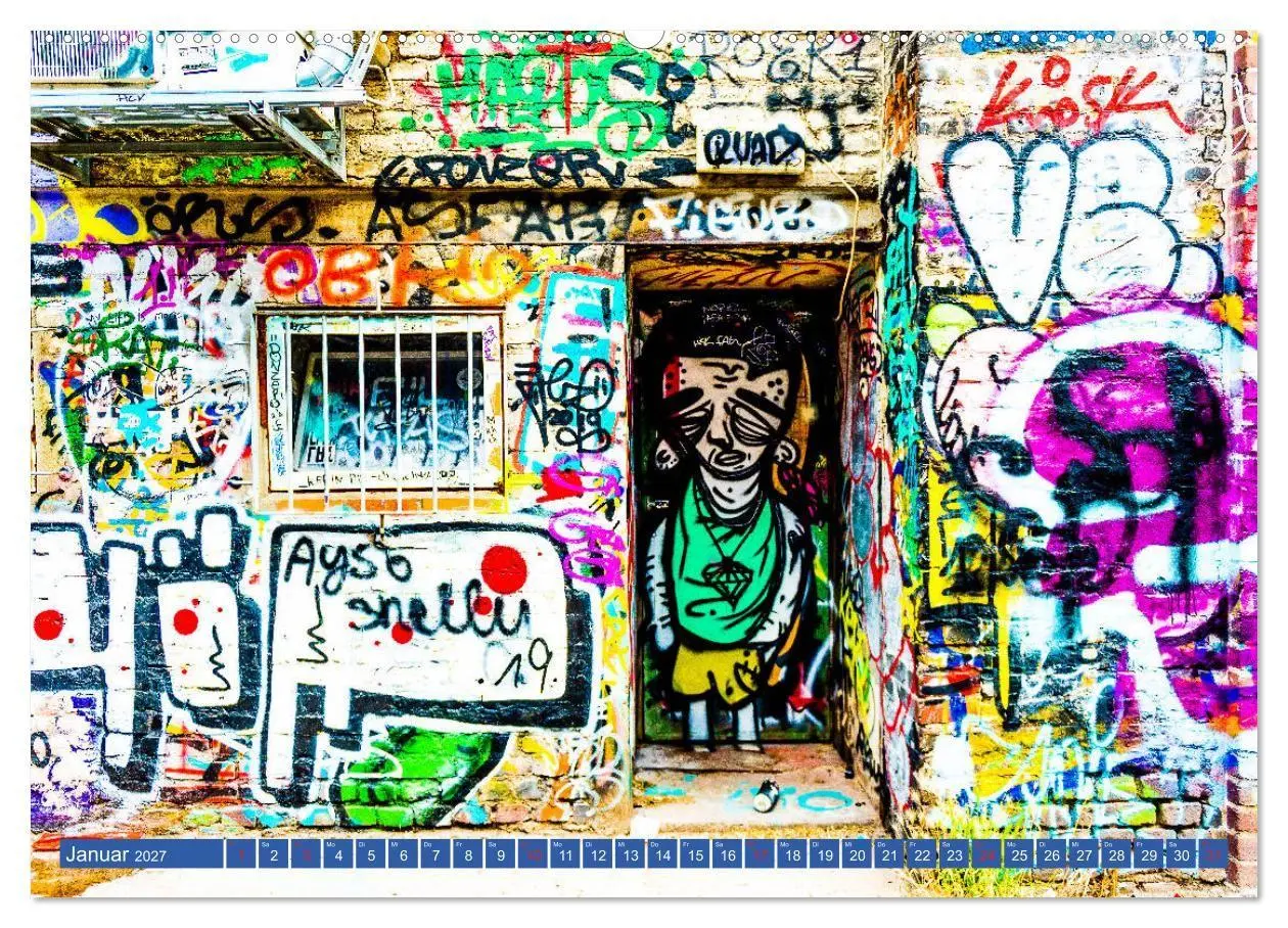 Bild: 9783569643161 | Street art Köln Michael Jaster (Wandkalender 2027 DIN A2 quer),...